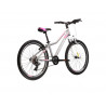 Kross Lea Jr 2.0 2021 Srebrny - Różowy - Biały Mat Rower Młodzieżowy 24"