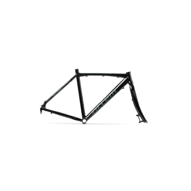 Rama ACCENT gravel Falcon czarno-grafitowa (rama, widelec, stery), QR