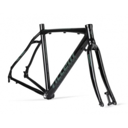 Rama ACCENT gravel Falcon czarno-grafitowa (rama, widelec, stery), QR