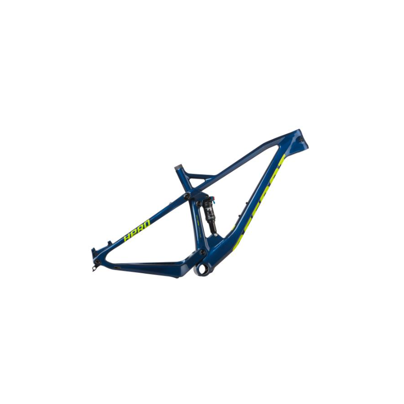 Rama ACCENT MTB 29" Hero Carbon granatowo-limonkowa, boost 148x12mm