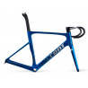 Rama szosowa ACCENT Cyclone Carbon Disc niebieski (rama, widelec, kierownica, stery, wspornik siodła)142x12mm 100x12mm