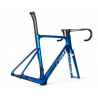 Rama szosowa ACCENT Cyclone Carbon Disc niebieski (rama, widelec, kierownica, stery, wspornik siodła)142x12mm 100x12mm