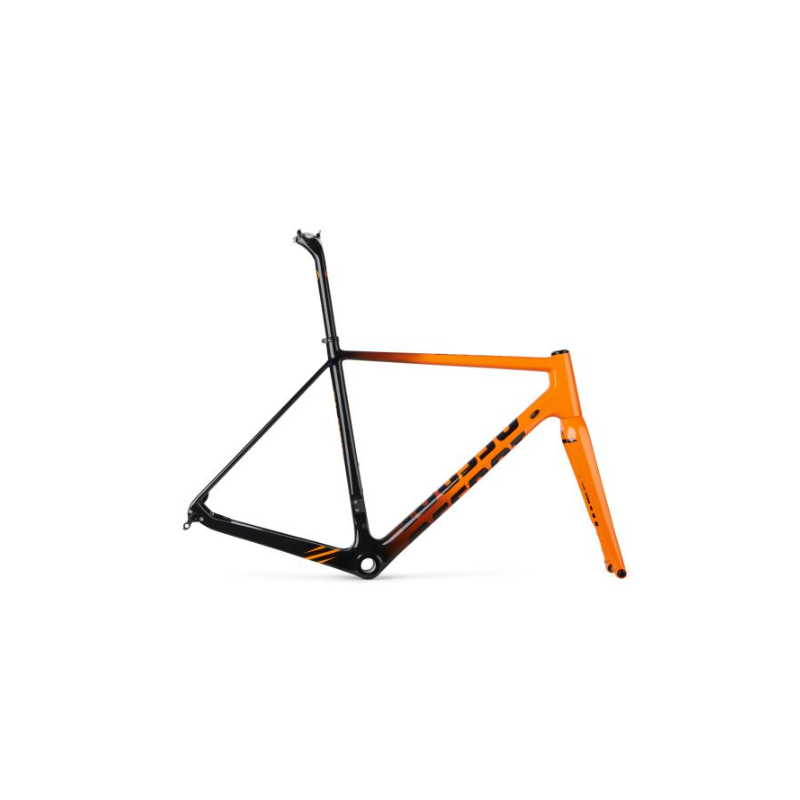 Rama przełajowa ACCENT CX-ONE Carbon tygrysi pomarańcz (rama, widelec, stery, wspornik siodła)142x12mm 100x12mm