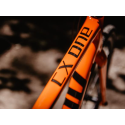 Rama przełajowa ACCENT CX-ONE Carbon tygrysi pomarańcz (rama, widelec, stery, wspornik siodła)142x12mm 100x12mm