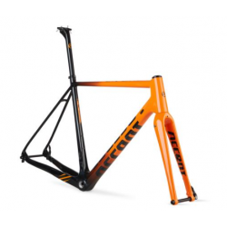 Rama przełajowa ACCENT CX-ONE Carbon tygrysi pomarańcz (rama, widelec, stery, wspornik siodła)142x12mm 100x12mm