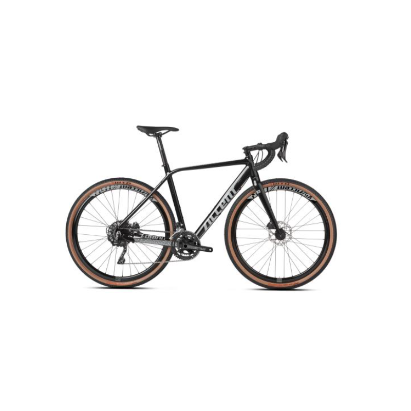 Rower gravel ACCENT FURIOUS PRO black pave 2025 + eBon 150