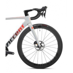 Rower szosowy ACCENT CYCLONE DISC ULTEGRA Di2 racing gray 2024 + eBon 250