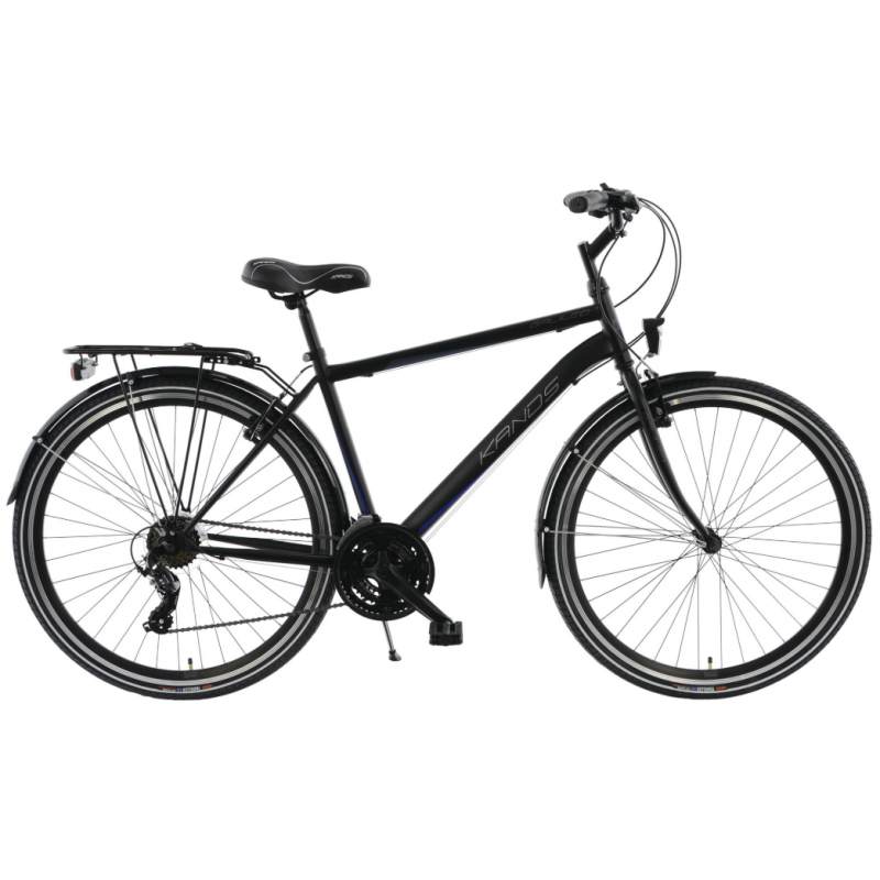 Rower trekkingowy KANDS 28 GALILEO MĘSKI czarno-granatowy 2023