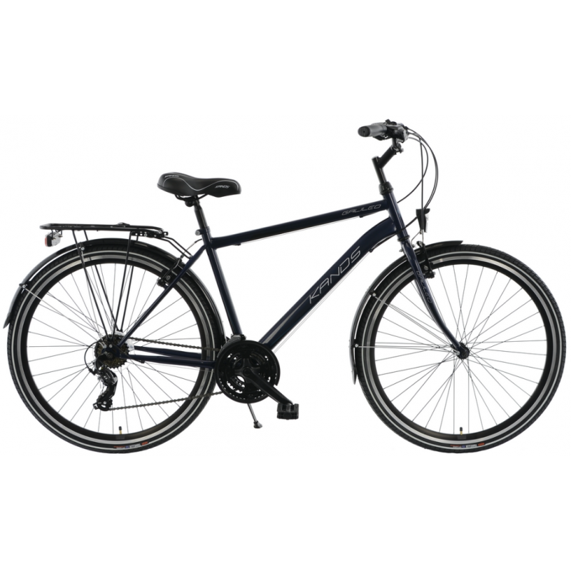 Rower trekkingowy KANDS 28 GALILEO MĘSKI czarno-biały 2023