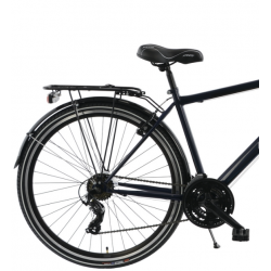 Rower trekkingowy KANDS 28 GALILEO MĘSKI czarno-biały 2023