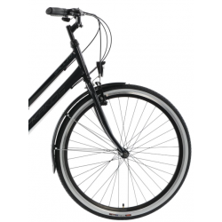 Rower trekkingowy KANDS 28 GALILEO DAMSKI czarno-błękitny 2023