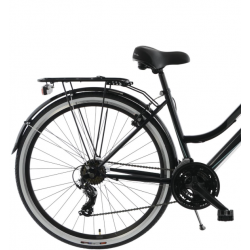 Rower trekkingowy KANDS 28 GALILEO DAMSKI czarno-błękitny 2023