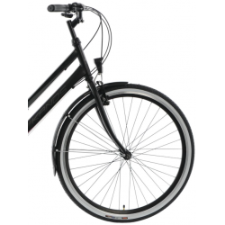 Rower trekkingowy KANDS 28 GALILEO DAMSKI czarno-różowy 2023