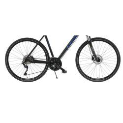 Rower crossowy KANDS 28 AVANGARDE DEORE czarny / niebieski 2023