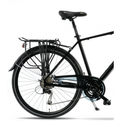 Rower trekkingowy KANDS 28 ELITE PRO ALIVIO V3 czarno-bordowy 2023