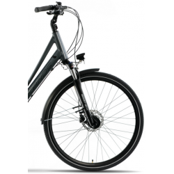 Rower trekkingowy KANDS 28 ELITE PRO ALIVIO V3 Damski grafitowo-błękitny 2023