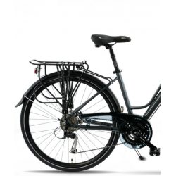 Rower trekkingowy KANDS 28 ELITE PRO ALIVIO V3 Damski grafitowo-błękitny 2023