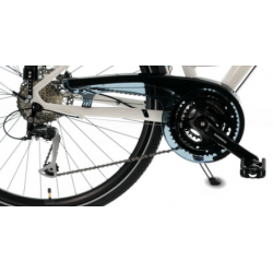 Rower trekkingowy KANDS 28 ELITE PRO ALIVIO V3 Damski biało-turkusowy 2023