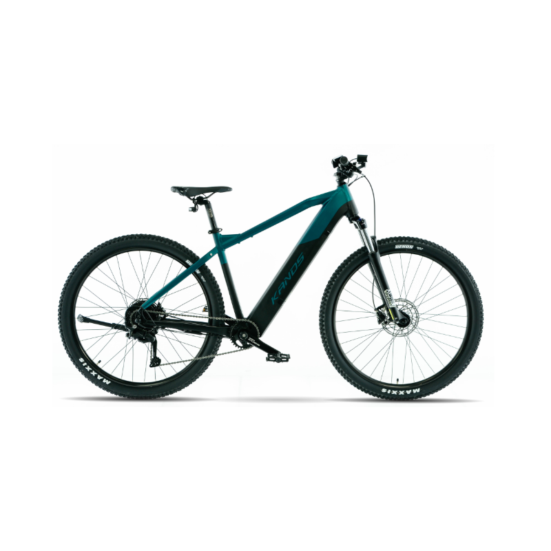 Rower elektryczny KANDS 29 HOLK CUES (547,5Wh) czarny / turkusowy mat 2024