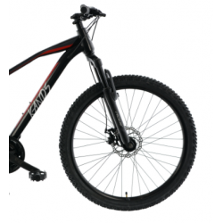 Rower górski KANDS 26 BROSWAY czarno / czerwony połysk 2024
