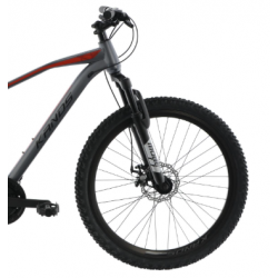 Rower górski KANDS 26" BROSWAY grafitowo / czerwony mat 2023