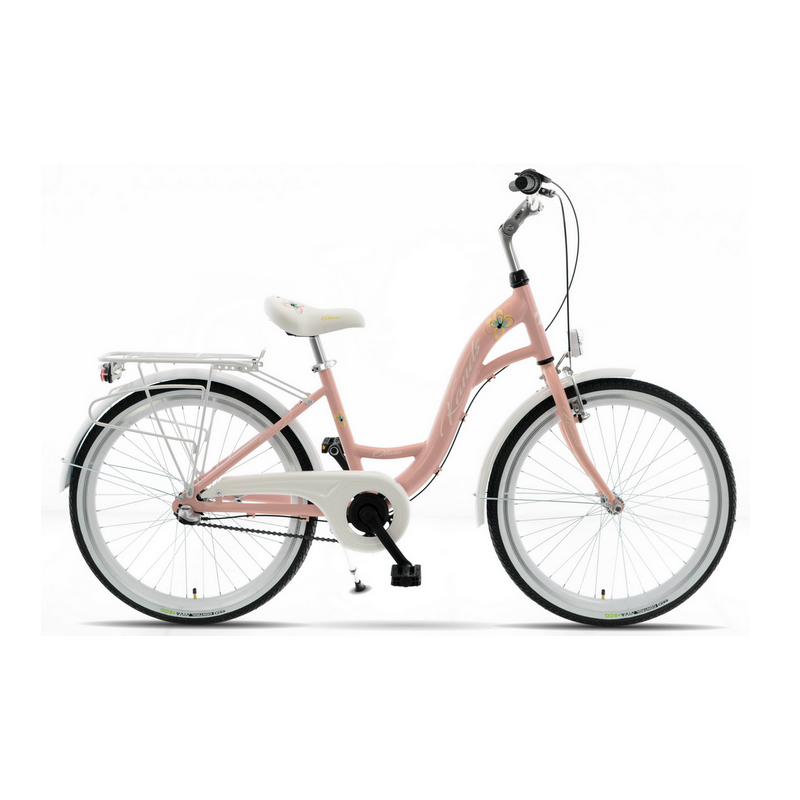 Rower młodzieżowy 24" KANDS OLIVIA 3BN różowy / biały mat 2022