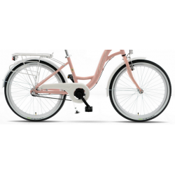 Rower młodzieżowy 24" KANDS OLIVIA 3BN różowy / biały mat 2022