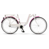 Rower miejski KANDS 26" ESCAPE biały / różowy połysk 2023