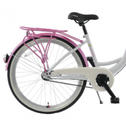 Rower miejski KANDS 26" GIULIA 3BN biały / różowy połysk 2024