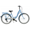 Rower miejski KANDS 26" LAURA niebieski połysk 2024