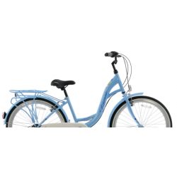 Rower miejski KANDS 26" LAURA niebieski połysk 2024
