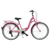 Rower miejski KANDS 26" LAURA różowy mat 2024