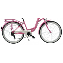 Rower miejski KANDS 26" LAURA różowy mat 2024