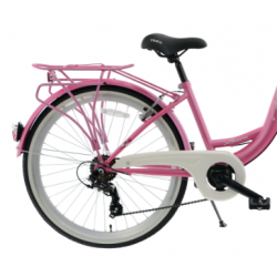 Rower miejski KANDS 26" LAURA różowy mat 2024