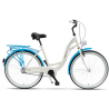 Rower miejski KANDS 26" S-COMFORT 3BN biały / błękitny mat 2024