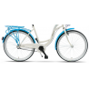 Rower miejski KANDS 26" S-COMFORT 3BN biały / błękitny mat 2024