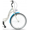 Rower miejski KANDS 26" S-COMFORT 3BN biały / błękitny mat 2024