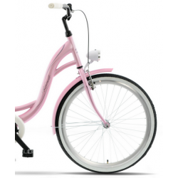 Rower miejski KANDS 26″ S-COMFORT VELO różowy mat 2024