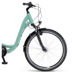 Rower miejski WINORA Holiday N7 Low 26" zielony mat 2025