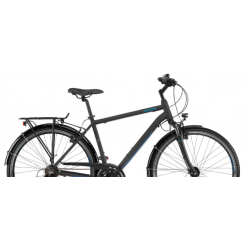 Rower trekkingowy WINORA Domingo 21 High czarny / niebieski mat 2021