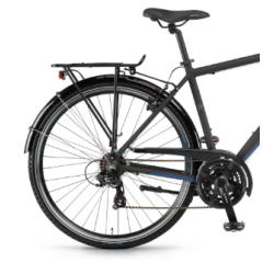 Rower trekkingowy WINORA Domingo 21 High czarny / niebieski mat 2021