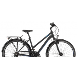 Rower trekkingowy WINORA Domingo 21 MID czarny / niebieski mat 2021