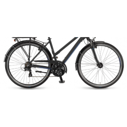 Rower trekkingowy WINORA Domingo 21 MID czarny / niebieski mat 2021