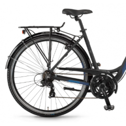 Rower trekkingowy WINORA Domingo 21 LOW czarny / niebieski mat 2021