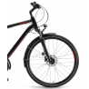 Rower trekkingowy WINORA Domingo 24Disc HIGH czarny / czerwony 2021
