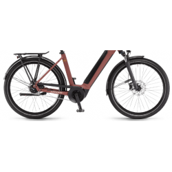 Rower elektryczny WINORA Sinus N5 500Wh kasztanowy / czerwony mat 2023