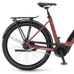 Rower elektryczny WINORA Sinus N5 625Wh kasztanowy / czerwony mat 2023
