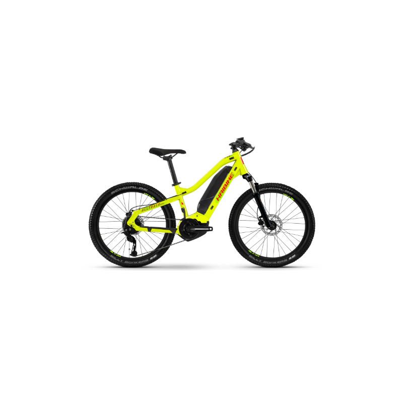 Rower elektryczny młodzieżowy HAIBIKE ALLTRACK Kids limnkowo / czerwony 2023