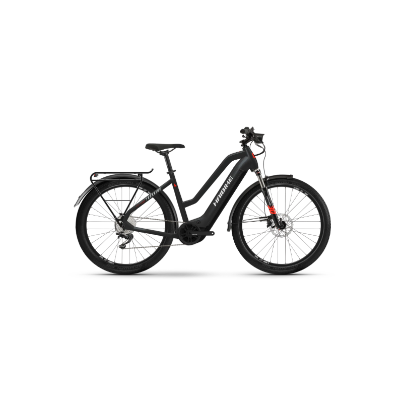 Rower elektryczny HAIBIKE Trekking 6 MID 630Wh czarny / czerwony 2022