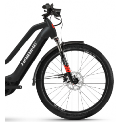 Rower elektryczny HAIBIKE Trekking 6 MID 630Wh czarny / czerwony 2022